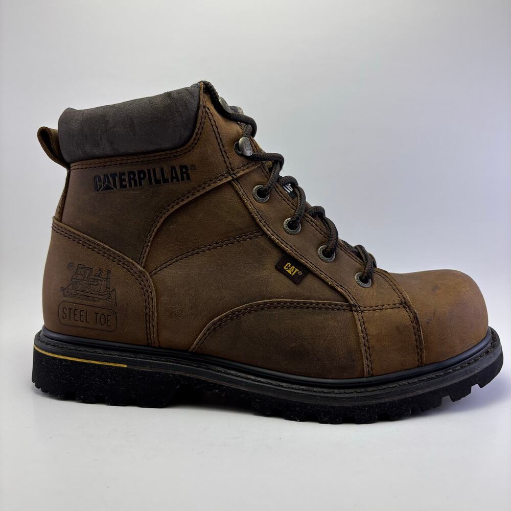 CATERPILLAR “Whiston 6” Steel Toe Boots Big Kids Size 9Y